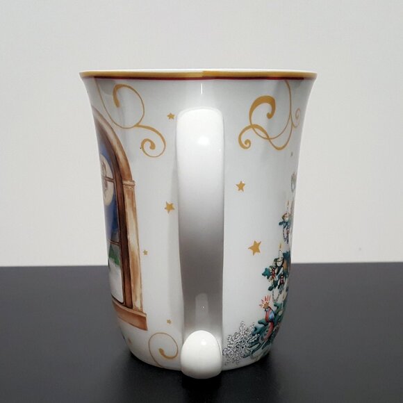 NEW RARE Williams Sonoma Twas the Night Before Christmas Santa Town Mug 14 OZ - Picture 2 of 6